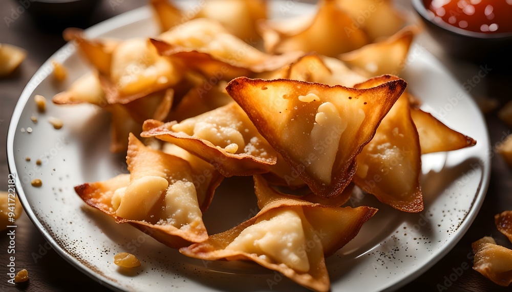 Homemade Deep Fried Chinese Wonton Chips Ready to Eat
Homemade Deep Fried Chinese Wonton Chips Ready to Eat