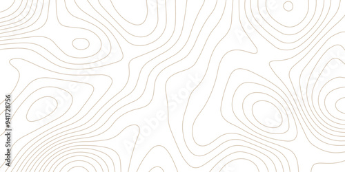 abstract White wave paper curved reliefs background .Panorama view gradient multicolor wave curve lines banner background design. Vector illustration. wave Line topography map contour background.	