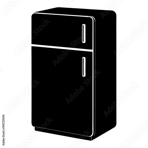 Refrigerator Silhouette Vector Design