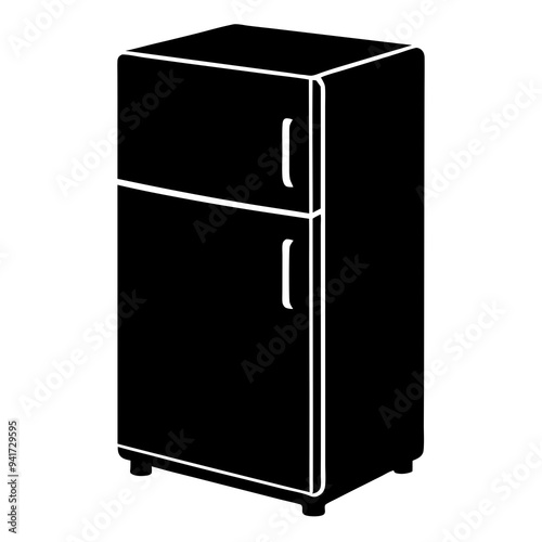 Refrigerator Silhouette Vector Design