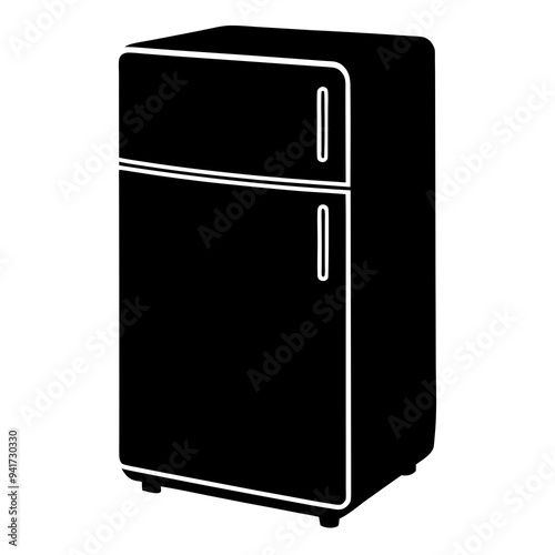 Refrigerator Silhouette Vector Design