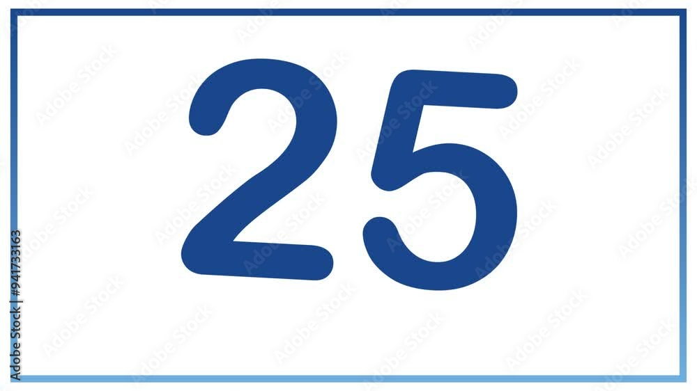 30 Seconds Countdown Timer on White Background 30 Seconds Countdown Timer on White Background