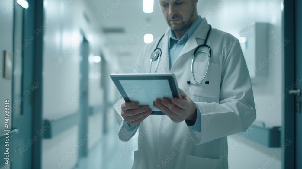 the doctor with tablet the doctor with tablet