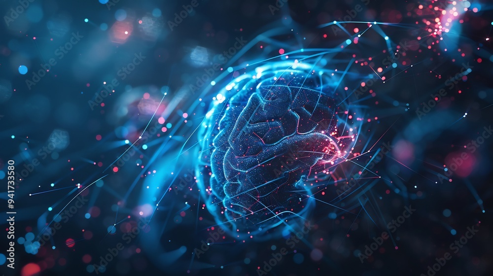 Fototapeta premium Digital Brain Abstract