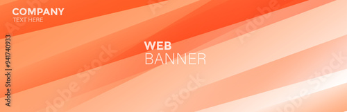 Background with lines, Orange banner, Orang gradient