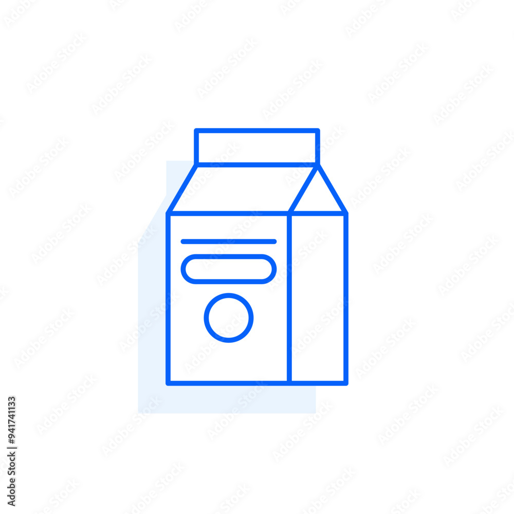 Milk, drink food icon. Restaurant line editable sign. Public catering related icon. Menu category. Vector illustration in modern thin line style. Milk, drink food icon. Restaurant line editable sign. Public catering related icon. Menu category. Vector illustration in modern thin line style.