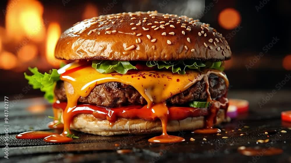 Sizzling Spicy Cheeseburger Inferno