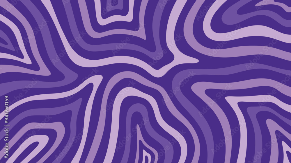 Fototapeta premium purple violet abstract background with wave lines pattern