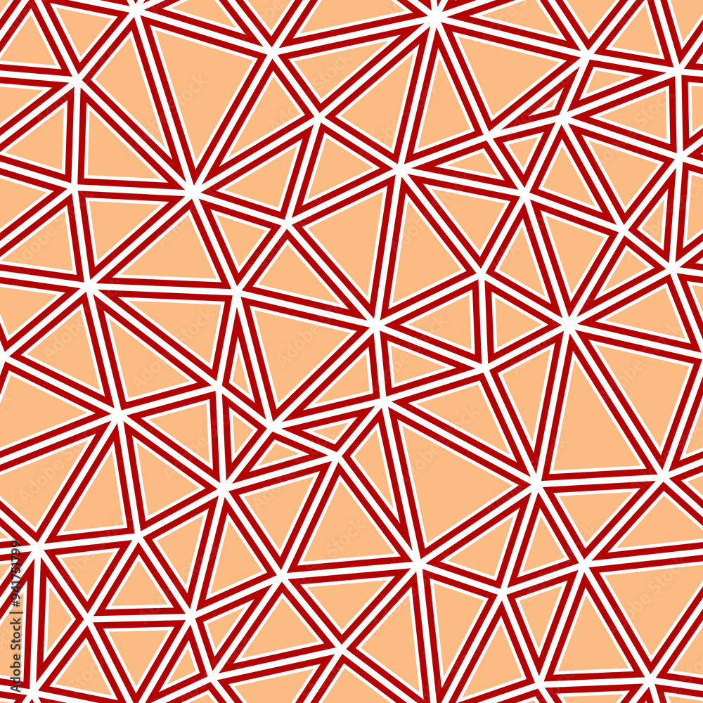 Geometric template background. Medium triangles size. Solid shapes in frames. One tone colored style. Repeatable pattern. Modern vector tiles. Peachy Apricot Glow. Geometric template background. Medium triangles size. Solid shapes in frames. One tone colored style. Repeatable pattern. Modern vector tiles. Peachy Apricot Glow.