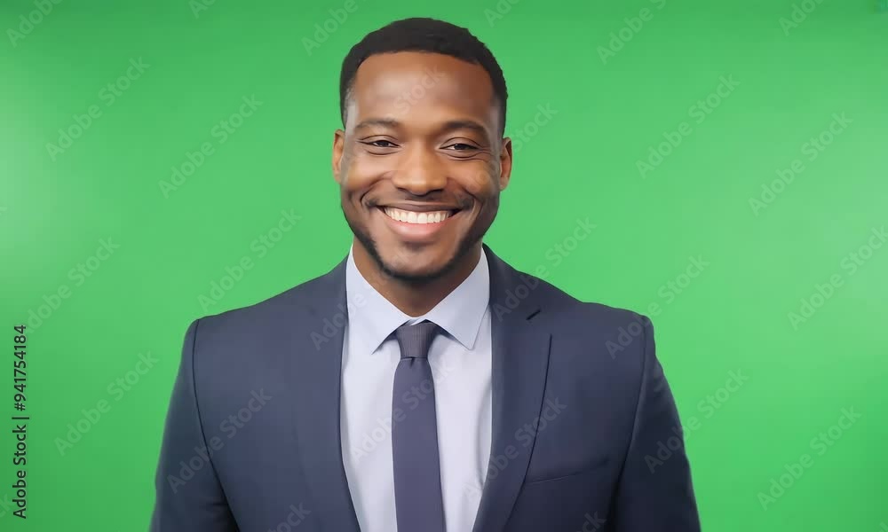 Businessman Checks His Phone: A Green Screen Image Businessman Checks His Phone: A Green Screen Image