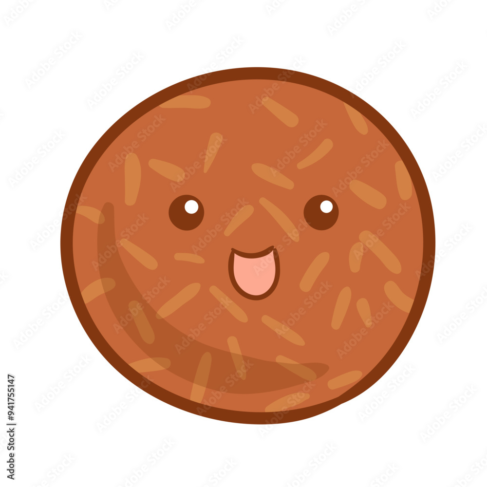 Fototapeta premium Fried Sesame Dimsum Character