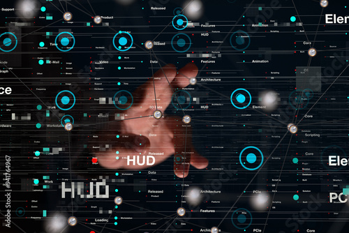 Neural network 3D illustrat...