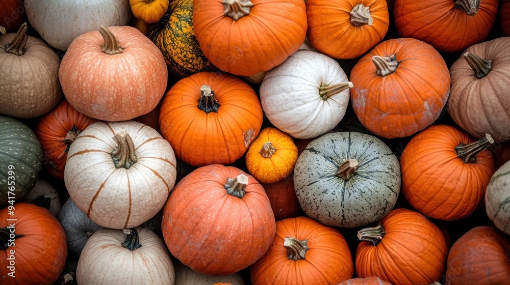 Autumn Harvest: A Bountiful Display of Pumpkins Autumn Harvest: A Bountiful Display of Pumpkins