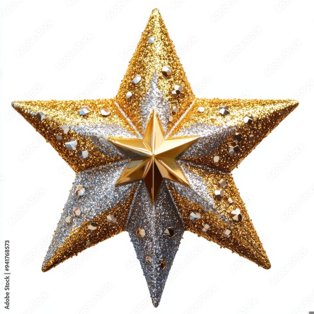 Captivating Glittering Star Ornament for Festive Celebrations and Decorations Captivating Glittering Star Ornament for Festive Celebrations and Decorations