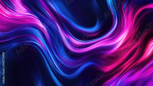 dark blue violet purple magenta pink burgundy red abstract background banner color gradient ombre wave fluid bright light wavy line spot neon glow flash shine template rough grain noise