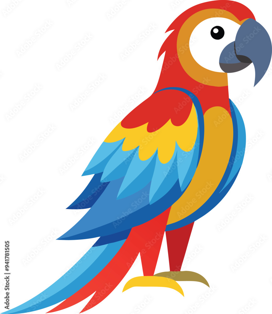 blue and yellow macaw vector illustration blue and yellow macaw vector illustration
