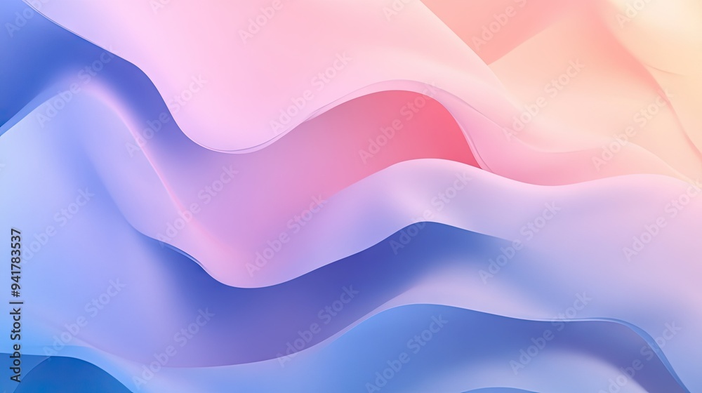 Abstract gradient background with soft pastel colors blending smoothly, perfect for text overla Abstract gradient background with soft pastel colors blending smoothly, perfect for text overla