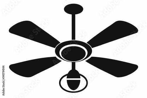 
Celling fan icon, Air Fan vector silhouette, Celling fan icon clipart symbol


