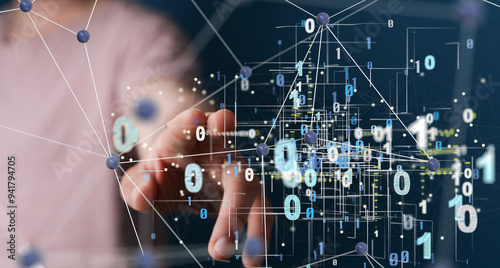 Molecular background with D...