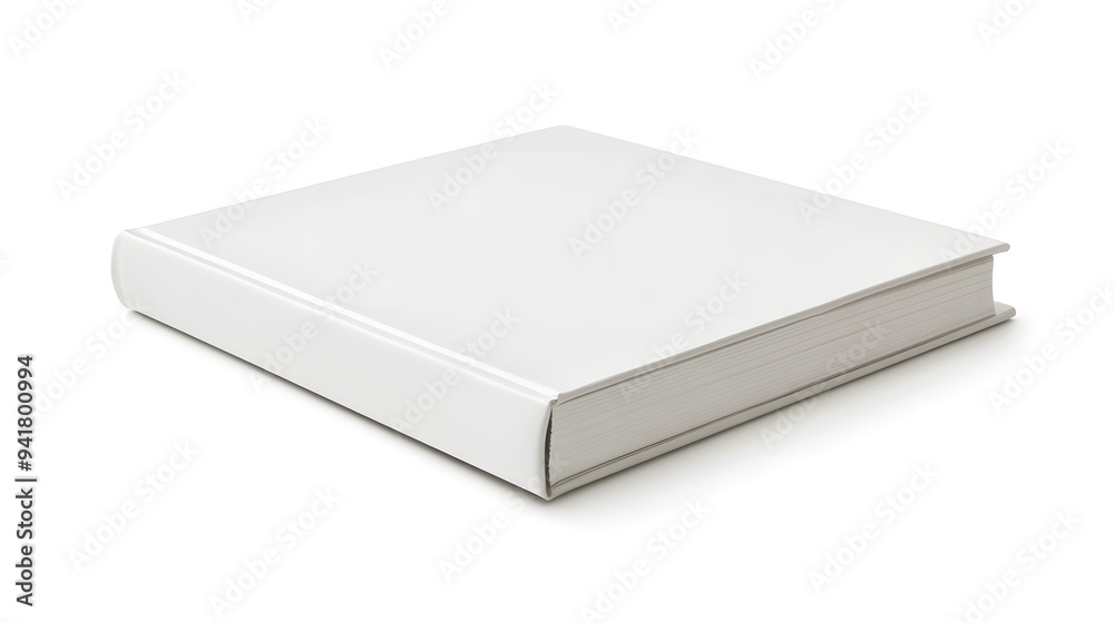 Minimalist Notebook: A closed, plain white notebook with a smooth cover, lying flat on a white background, with subtle shadowing for a clean aesthetic.
Minimalist Notebook: A closed, plain white notebook with a smooth cover, lying flat on a white background, with subtle shadowing for a clean aesthetic.