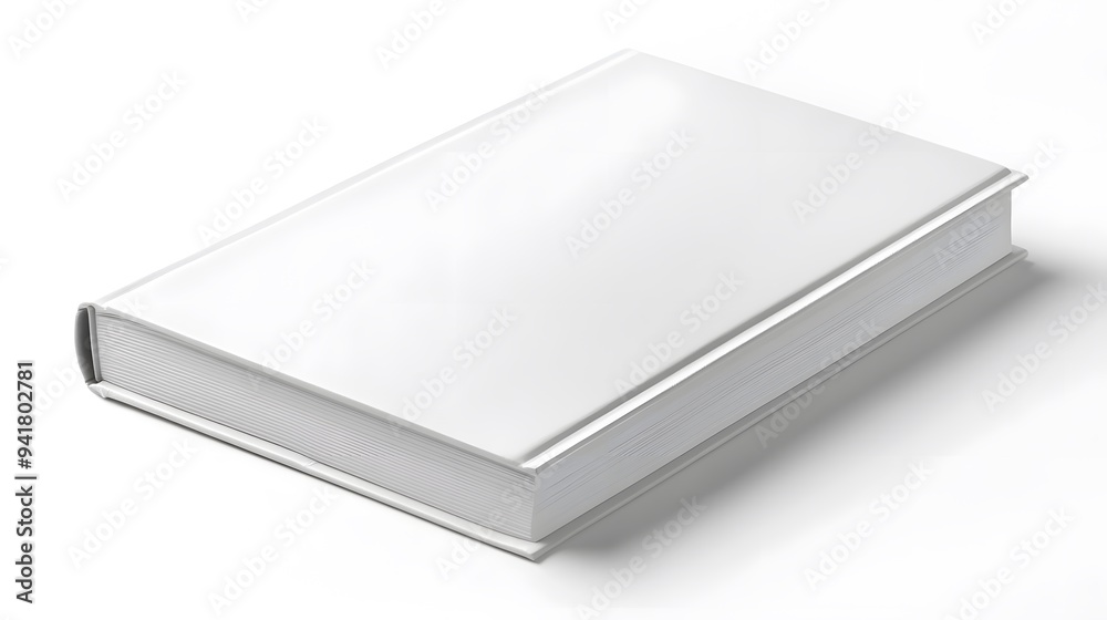 Minimalist Notebook: A closed, plain white notebook with a smooth cover, lying flat on a white background, with subtle shadowing for a clean aesthetic.
Minimalist Notebook: A closed, plain white notebook with a smooth cover, lying flat on a white background, with subtle shadowing for a clean aesthetic.