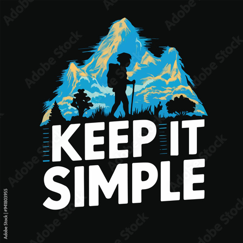 Keep it simple Typography Vector