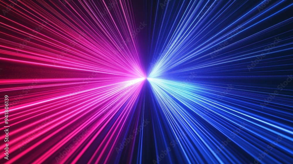 A bright, colorful light that is blue and red. The light is very bright and it is almost as if it is shining through the sky A bright, colorful light that is blue and red. The light is very bright and it is almost as if it is shining through the sky