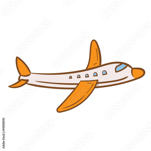 Plane Travel Illustration