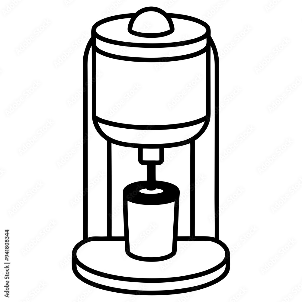 Electric Water Dispenser Vector Silhouette Electric Water Dispenser Vector Silhouette
