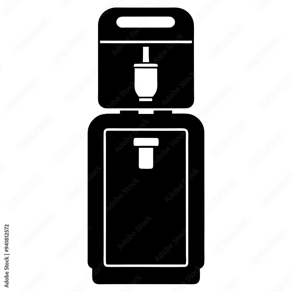 Electric Dispenser Silhouette or Silhouette of Electric Water Dispenser Electric Dispenser Silhouette or Silhouette of Electric Water Dispenser
