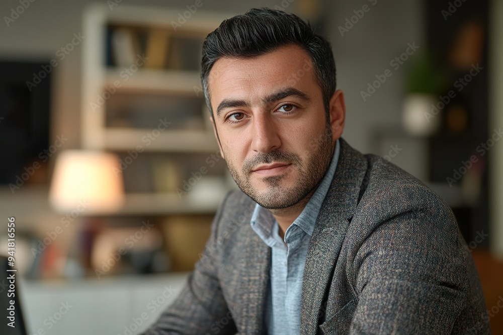 a professional engaged in a video conference call with international clients a professional engaged in a video conference call with international clients