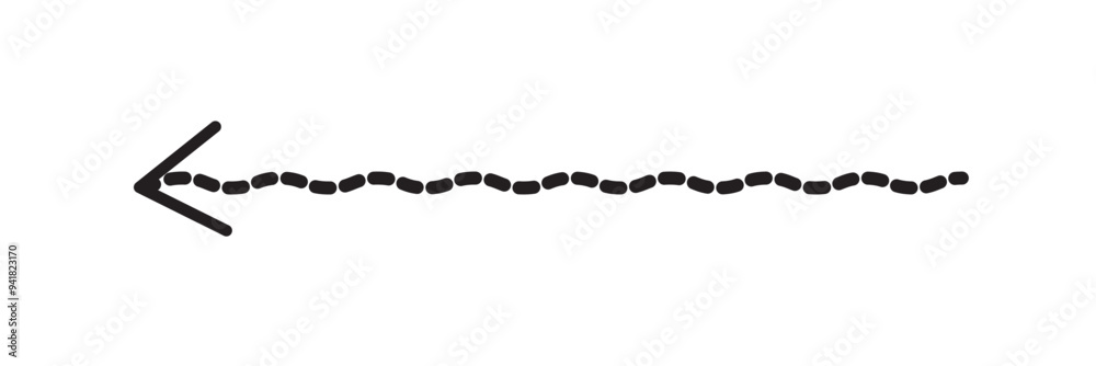 Obraz premium long curve arrow vector set illustration