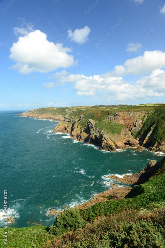 Fototapeta premium Isle Agois, of Jersey's North coast in the Summer.