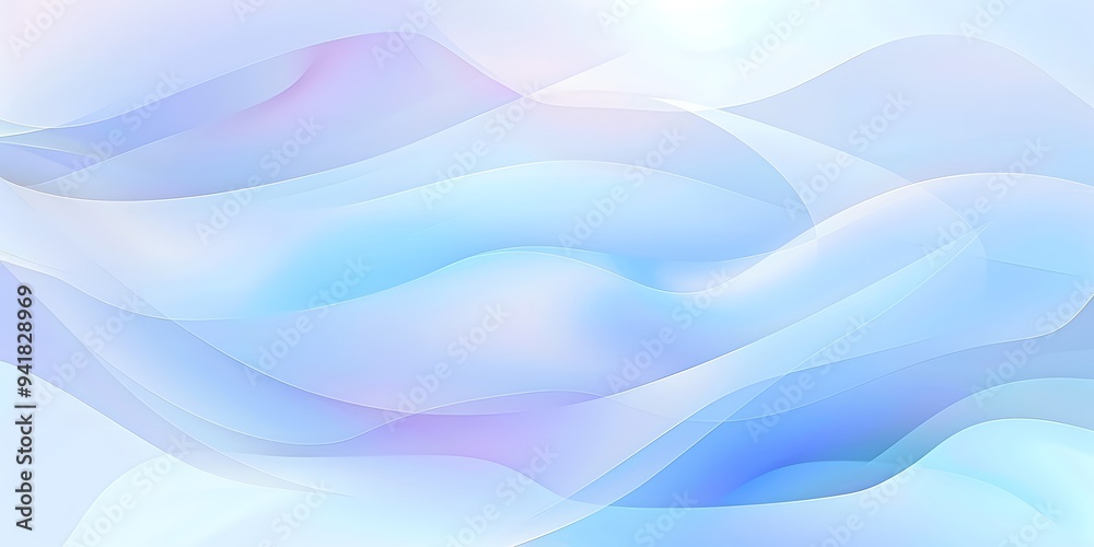 Fototapeta premium Abstract background wallpaper with a soft blue and white gradient, free space for text or design elements