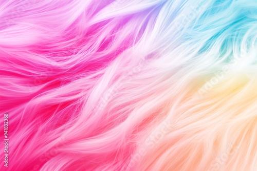 rainbow hair background, soft stokes, pastel, flowing beautiful, dyed hairdo, hair color suggestions, salon inspiration