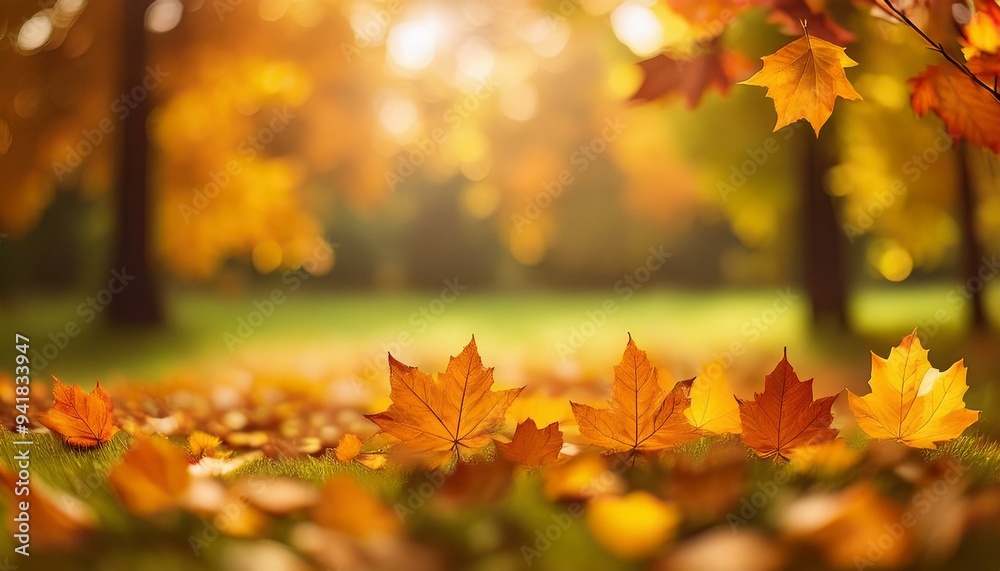 Falling leaves in early autumn, clean background. Falling leaves in early autumn, clean background.
