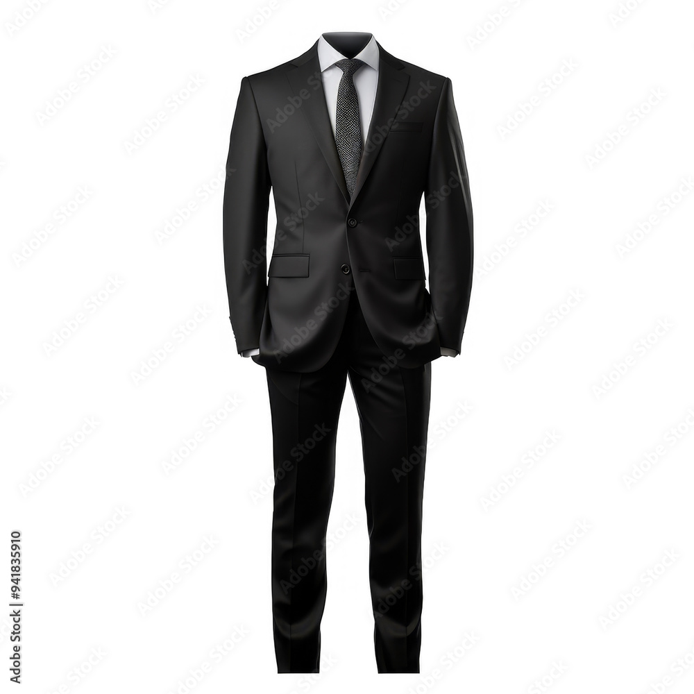 Male Business Suit Isolated on a Transparent Background Male Business Suit Isolated on a Transparent Background