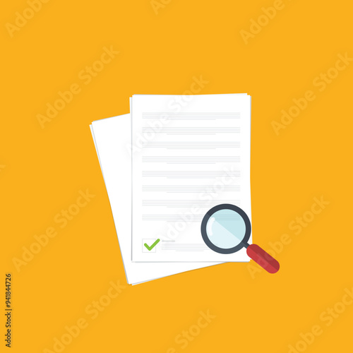 Document inspection or assessment evaluation, contract review, analysis, inspection of agreement contract, compliance verification.	