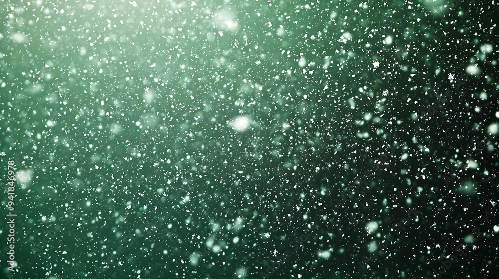 Fototapeta premium A serene snowfall creating a magical winter atmosphere.