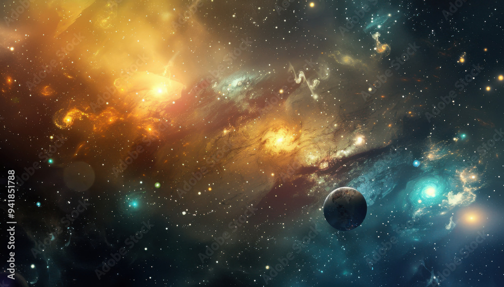 Fototapeta premium universe space way