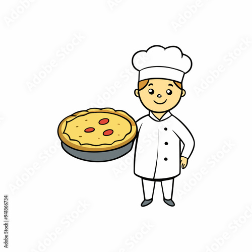 Classic Quiche Lorraine Creamy French Tart with Bacon and Cheese vector