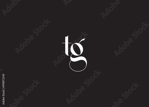 TG letter logo design and initial logo design