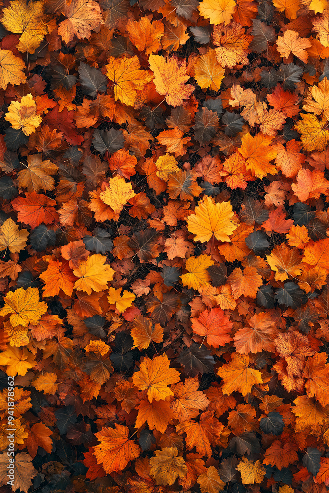 custom made wallpaper toronto digitala field completely covered with autumn leaves