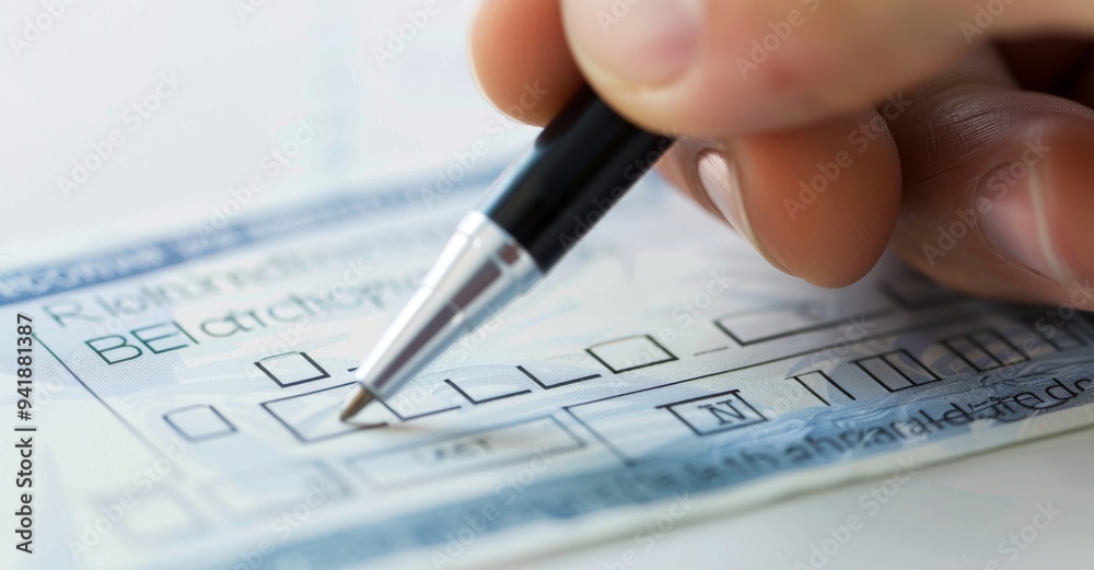 bankers cheque. businessman reading documents at meeting, business partner considering contract terms before signing checking legal contract law conditions