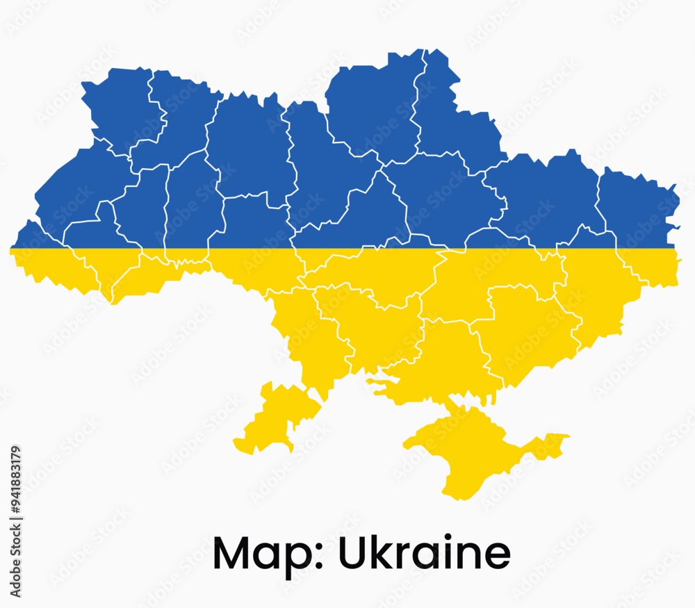 Obraz premium Ukraine maps for design flag on a map the concept of stopping war