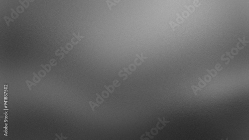 Fundo abstrato, gradiente preto branco e cinza. Fundo desfocado, textura ruído. Fundo de tela, proteção de tela, fundo banner site, website, fundo apresentação. Flyer, cartaz. 
