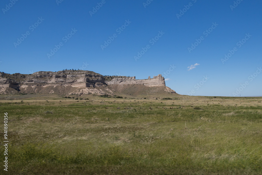 Large rock formation at Scotts Bluff National Monument, Nebraska Large rock formation at Scotts Bluff National Monument, Nebraska