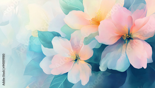 Delicate Pink Flowers.