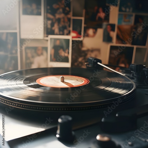 Retro Vinyl Record Player photo