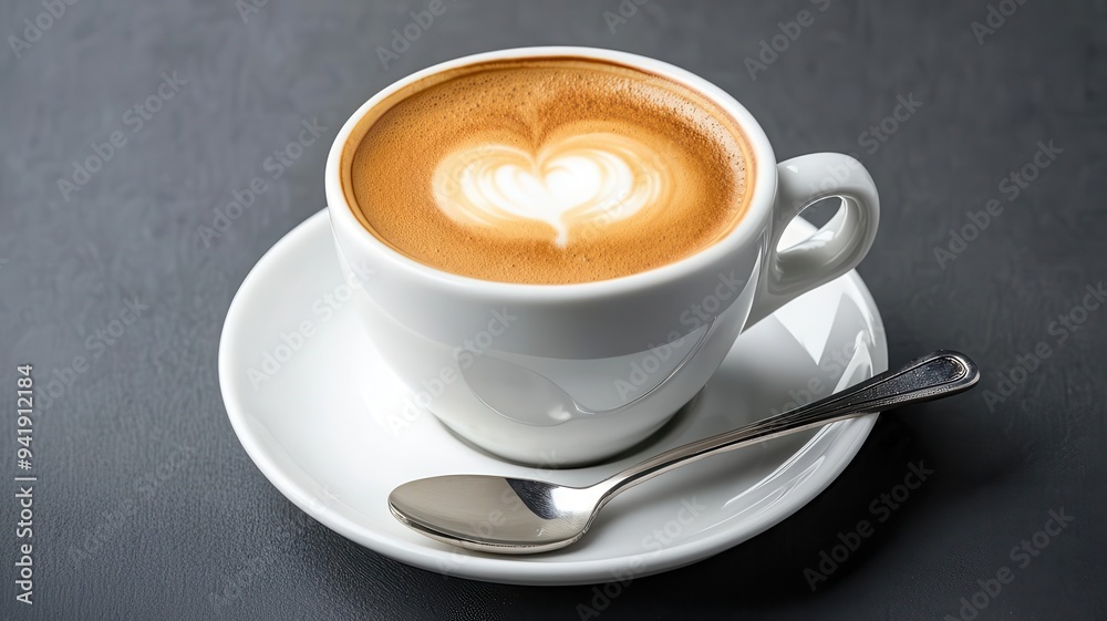 A classic espresso cup with a silver spoon resting on the saucer, soft light highlighting the rich crema, photorealistic, hyper-resolution, refined morning ritual A classic espresso cup with a silver spoon resting on the saucer, soft light highlighting the rich crema, photorealistic, hyper-resolution, refined morning ritual